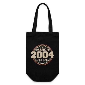 Awesome Since March 2004 Birthday 2004 Gift - Gift Bag for Bottles - black - Front