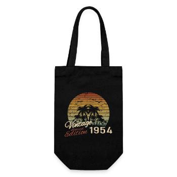 Vintage 1954 Birthday Gift 1954 Retro 1954 - Gift Bag for Bottles - black - Front