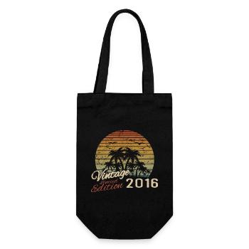 Vintage 2016 Anniversaire Cadeau 2016 Rétro 2016 - Sac à bouteille - noir - Devant