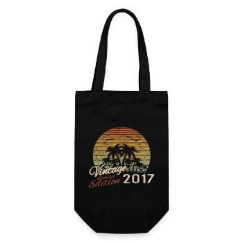 Vintage 2017 Anniversaire Cadeau 2017 Rétro 2017 - Sac à bouteille - noir - Devant