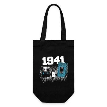 Vintage Born In 1941 Geburtstagsgeschenk 1941 - Geschenkbeutel für Flaschen - Schwarz - Vorne