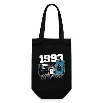Vintage Born In 1993 Geburtstagsgeschenk 1993 - Geschenkbeutel für Flaschen - Schwarz - Vorne