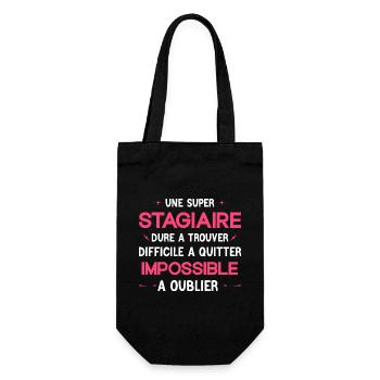 Super Stagiaire - Cadeau de Depart - Sac à bouteille - noir - Devant