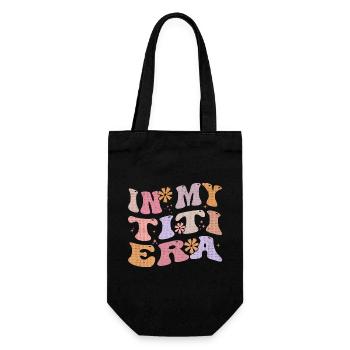 In My Titi Era Baby Announcement for Aunt - Sac à bouteille - noir - Devant