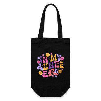 In My Auntie Era Baby Announcement Aunt Mother's - Sac à bouteille - noir - Devant