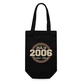 2006 Birthday July 2006 Gift July 2006 - Gift Bag for Bottles - black - Front