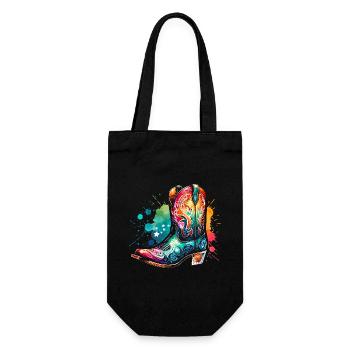 Line dancing my passion, my happiness - Gift Bag for Bottles - black - Front