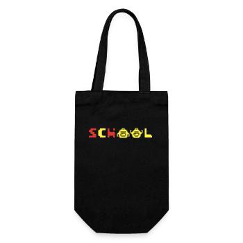 SCHOOL is Cool - Gift Bag for Bottles - black - Front
