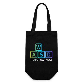 WASD Gaming Gaming Video Game, PC, Computer - Gift Bag for Bottles - black - Front