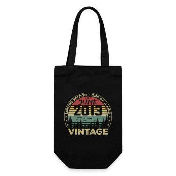 Gift June 2013 Birthday June 2013 June 2013 - Gift Bag for Bottles - black - Front