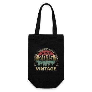 Gift June 2015 Birthday June 2015 June 2015 - Gift Bag for Bottles - black - Front