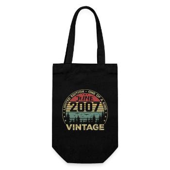 Gift June 2007 Birthday June 2007 June 2007 - Gift Bag for Bottles - black - Front