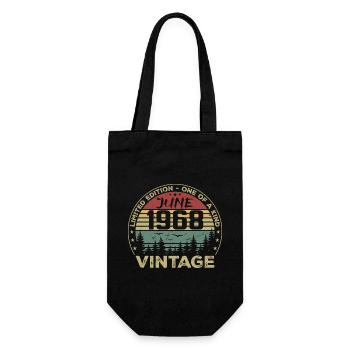 Cadeau Juin 1968 Anniversaire Juin 1968 Juin 1968 - Sac à bouteille - noir - Devant