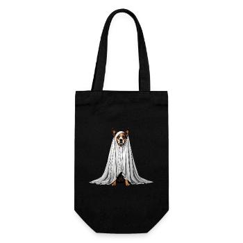 fantôme de chien effrayant - Sac à bouteille - noir - Devant