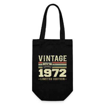 Vintage 1972 Rétro Cadeau D’anniversaire 1972 - Sac à bouteille - noir - Devant