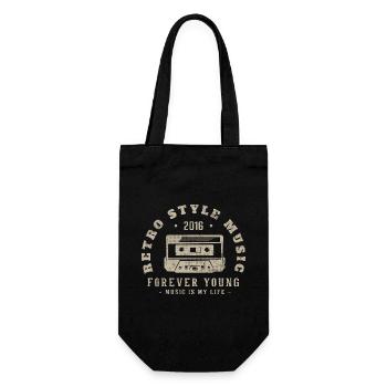 Retro 2016 Geburtstagsgeschenk 2016 Jahrgang 2016 - Geschenkbeutel für Flaschen - Schwarz - Vorne