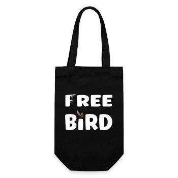 Free Bird - frei wie ein Vogel - Gift Bag for Bottles - black - Front