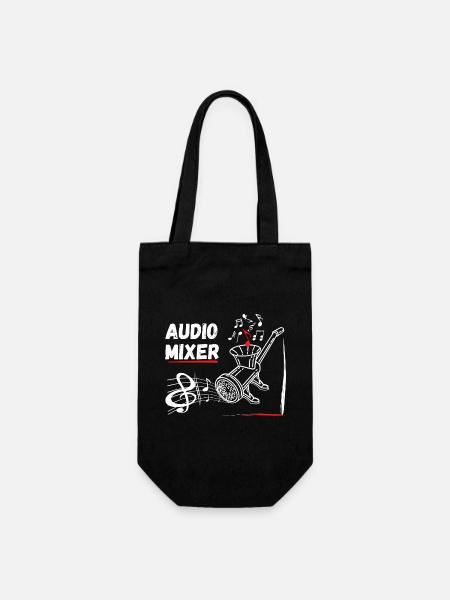Audio-Mixer - Geschenkbeutel für Flaschen - Schwarz