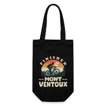 Bike finisher Mont Ventoux bike cyclist - Gift Bag for Bottles - black - Front