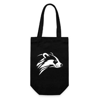 Dachs - Geschenkbeutel für Flaschen - Schwarz - Vorne