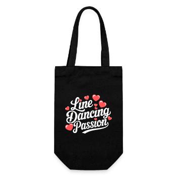 Line Dancing Country Dance - Line Dance Tanzen - Gift Bag for Bottles - black - Front