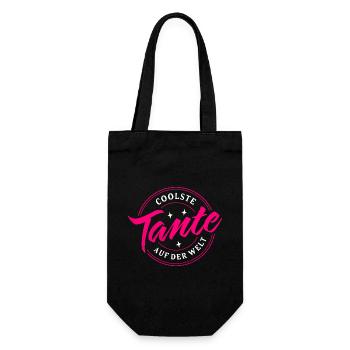 COOLSTE TANTE SCHWESTER GESCHWISTER PATENTANTE - Geschenkbeutel für Flaschen - Schwarz - Vorne