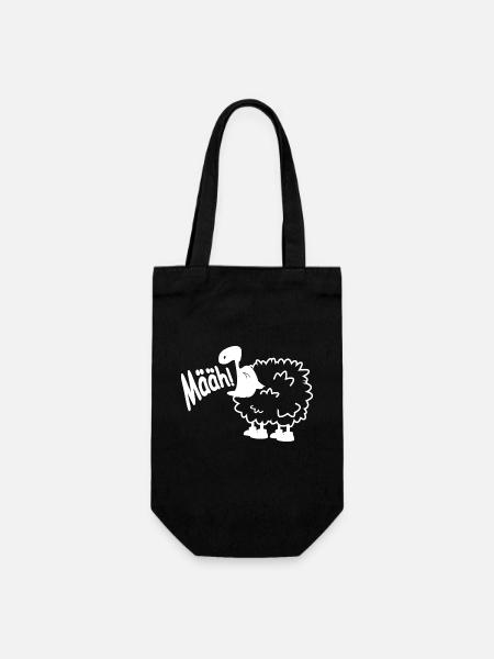 Mouton dit tondre - conception de moutons d’humour - Sac à bouteille - noir