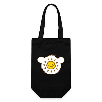 Happy cute bears sun sunshine - Geschenkbeutel für Flaschen - Schwarz - Vorne