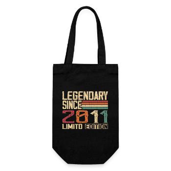 Original 2011 Vintage Birthday Gift 2011 - Gift Bag for Bottles - black - Front