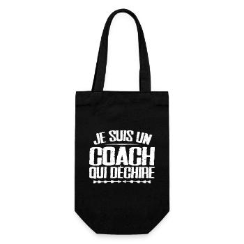 I'm a coach who rips humor gift - Gift Bag for Bottles - black - Front