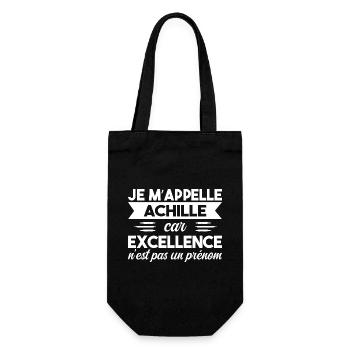 Je M'appelle Excellence Achille - Sac à bouteille - noir - Devant