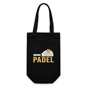 padel - Gift Bag for Bottles - black - Front