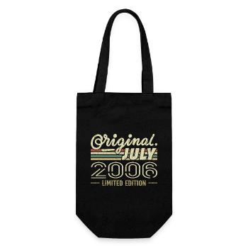 July 2006 Original Birthday Gift 2006 - Gift Bag for Bottles - black - Front