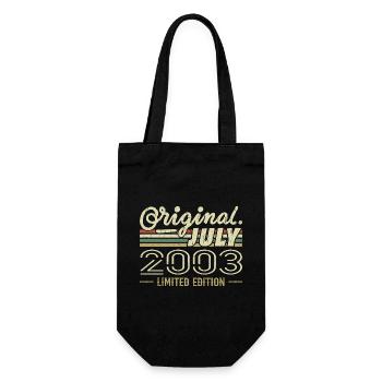 July 2003 Original Birthday Gift 2003 - Gift Bag for Bottles - black - Front