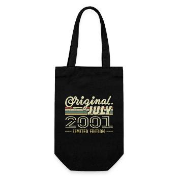 July 2001 Original Birthday Gift 2001 - Gift Bag for Bottles - black - Front