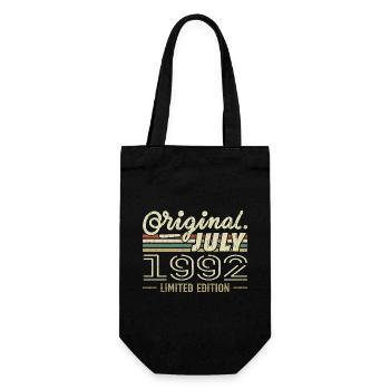 Juli 1992 Original 1992 Geburtstagsgeschenk - Geschenkbeutel für Flaschen - Schwarz - Vorne