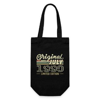 Juli 1990 Original 1990 Geburtstagsgeschenk - Geschenkbeutel für Flaschen - Schwarz - Vorne