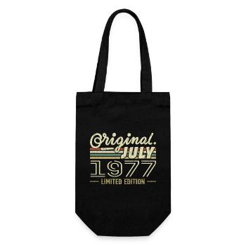 Juillet 1977 Original Cadeau Anniversaire 1977 - Sac à bouteille - noir - Devant