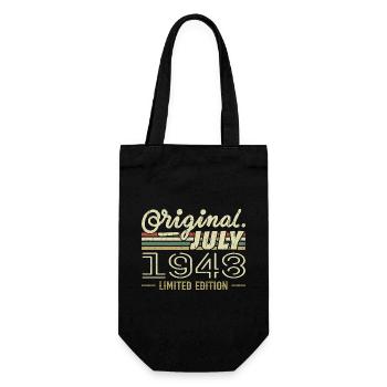 July 1948 Original Birthday Gift 1948 - Gift Bag for Bottles - black - Front
