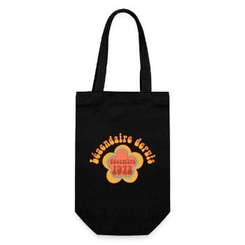 Legendär Seit Dezember 1973 Geboren Geburtstag - Geschenkbeutel für Flaschen - Schwarz - Vorne
