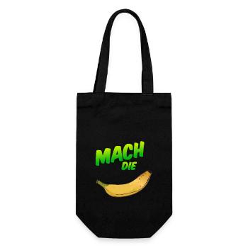 Make the banana - Gift Bag for Bottles - black - Front