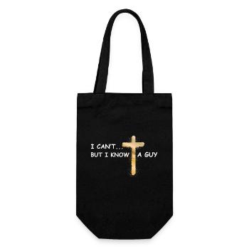 Je ne peux pas mais je connais un gars chrétien de Jésus - Sac à bouteille - noir - Devant