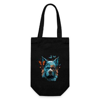 American Staffordshire Terrier - Geschenkbeutel für Flaschen - Schwarz - Vorne
