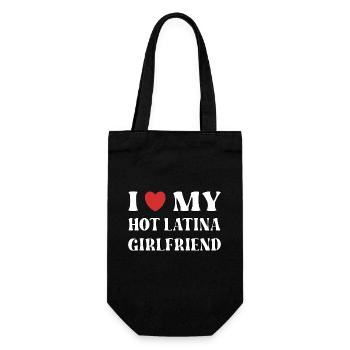 J’adore ma copine latina sexy - Sac à bouteille - noir - Devant