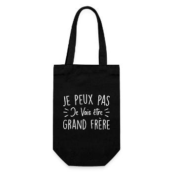 Je peux pas je vais être grand frère - Sac à bouteille - noir - Devant
