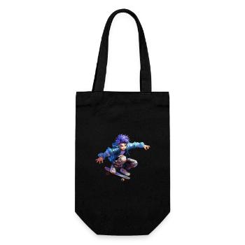 Anime Skater - Gift Bag for Bottles - black - Front