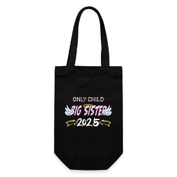Enfant unique - Grande soeur 2025 Bébé - Sac à bouteille - noir - Devant