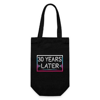 30 years later birthday gift - Gift Bag for Bottles - black - Front
