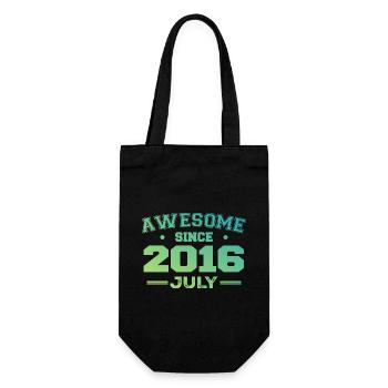 July 2016 Birthday Party July 2016 Retro - Gift Bag for Bottles - black - Front