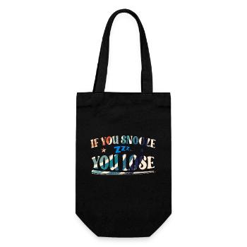 If You Snooze You Lose - Geschenkbeutel für Flaschen - Schwarz - Vorne
